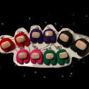 HANDMADE AMONG US EARRINGS 👾